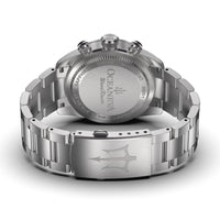 Thumbnail for Oceaneva Blue Striped Chronograph Watch Caseback and Bracelet