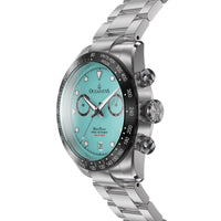 Thumbnail for Oceaneva Mint Dial Chronograph Watch Side View Crown