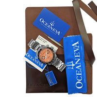 Thumbnail for Oceaneva Salmon Chronograph Watch With Packaging 