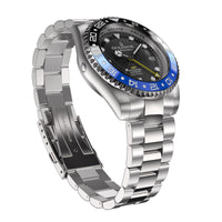 Thumbnail for Oceaneva Men's GMT Automatic Deep Marine Explorer 1250M Pro Diver Black Dial Watch - BK.BL.NH.BK.GMT.ST automatic GMT watch, Automatic watches, Diver GMT, GMT Dive Watch, men's gmt watches