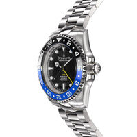 Thumbnail for Oceaneva Men's GMT Automatic Deep Marine Explorer 1250M Pro Diver Black Dial Watch - BK.BL.NH.BK.GMT.ST automatic GMT watch, Automatic watches, Diver GMT, GMT Dive Watch, men's gmt watches