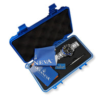 Thumbnail for Oceaneva Men's GMT Automatic Deep Marine Explorer 1250M Pro Diver Black Dial Watch - BK.BL.NH.BK.GMT.ST automatic GMT watch, Automatic watches, Diver GMT, GMT Dive Watch, men's gmt watches