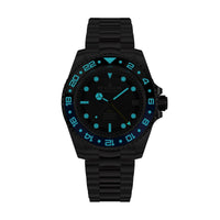 Thumbnail for Oceaneva Men's GMT Automatic Deep Marine Explorer 1250M Pro Diver Black Dial Watch - BK.BL.NH.BK.GMT.ST automatic GMT watch, Automatic watches, Diver GMT, GMT Dive Watch, men's gmt watches