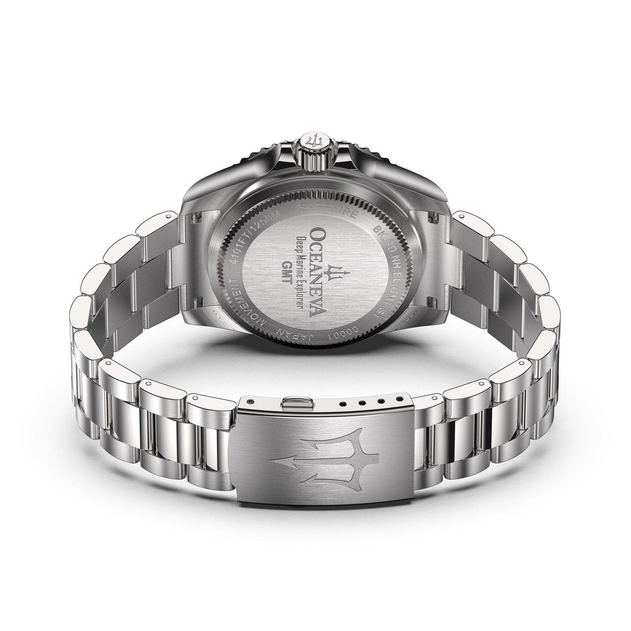 Oceaneva Automatic GMT Watch - Deep Marine Explorer - GMT Watch - BK.RD.NH.BL.GMT.ST automatic GMT watch, Automatic watches, Diver GMT, GMT Dive Watch, men's gmt watches