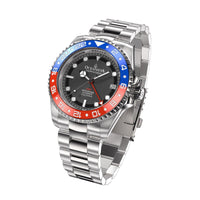 Thumbnail for Oceaneva Automatic GMT Watch - Deep Marine Explorer - GMT Watch - BK.RD.NH.BL.GMT.ST automatic GMT watch, Automatic watches, Diver GMT, GMT Dive Watch, men's gmt watches