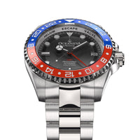 Thumbnail for Oceaneva Automatic GMT Watch - Deep Marine Explorer - GMT Watch - BK.RD.NH.BL.GMT.ST automatic GMT watch, Automatic watches, Diver GMT, GMT Dive Watch, men's gmt watches
