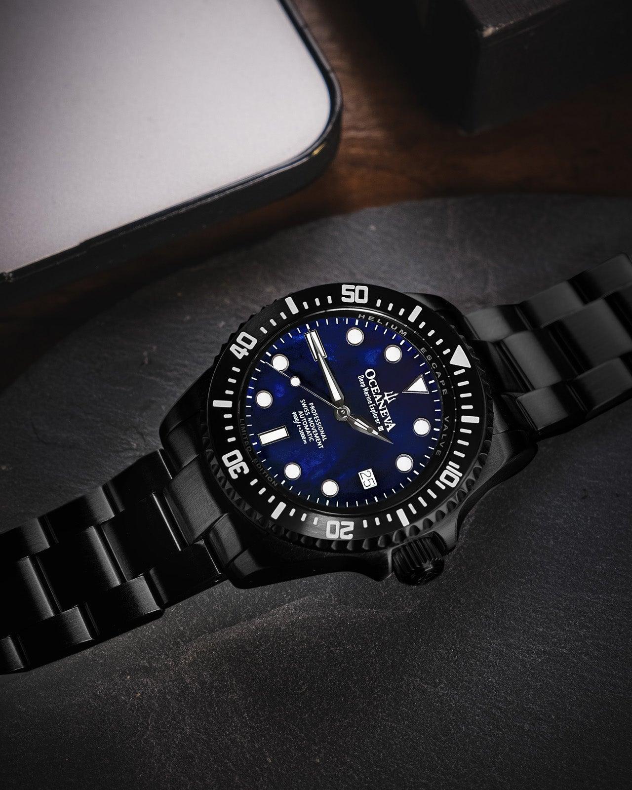 Oceaneva™ Automatic Swiss Made Sellita SW200-1 BKIIINBMP200BK Navy