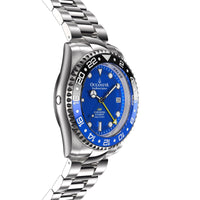 Thumbnail for Oceaneva Men's GMT Automatic Deep Marine Explorer 1250M Pro Diver Blue Dial Watch - BL.BL.NH.BK.GMT.ST automatic GMT watch, Automatic watches, Diver GMT, GMT Dive Watch, men's gmt watches