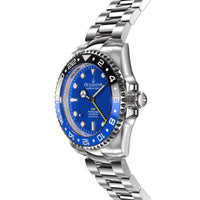 Thumbnail for Oceaneva Men's GMT Automatic Deep Marine Explorer 1250M Pro Diver Blue Dial Watch - BL.BL.NH.BK.GMT.ST automatic GMT watch, Automatic watches, Diver GMT, GMT Dive Watch, men's gmt watches