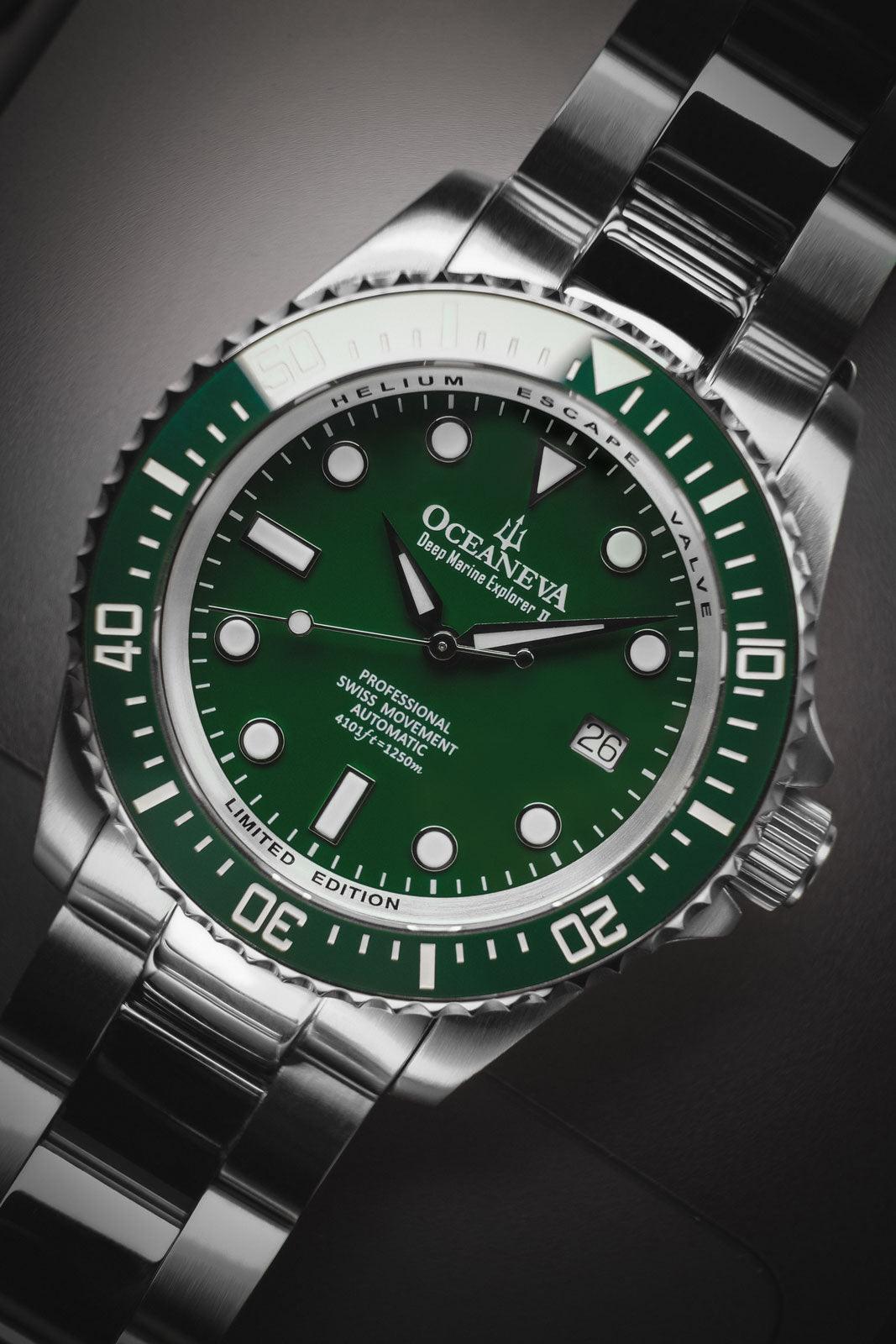 Oceaneva™ Automatic Swiss Made Sellita SW200-1 GRII200GRST Green