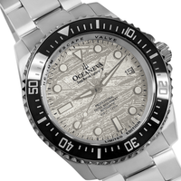 Thumbnail for Oceaneva Men's Deep Marine Explorer 1250M Pro Diver Watch Silver Meteorite Dial - BKII200MRST 1250M diver, 316L Stainless Steel Watch, Automatic Watch, BGW9 Swiss-Superluminova, Ceramic Bezel, Dive Watch, Sw200-1 Swiss Automatic Movement