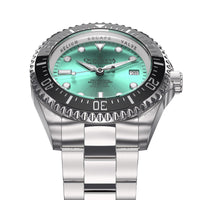 Thumbnail for Oceaneva Men's Deep Marine Explorer II 1250M Pro Diver Watch Aquamarine Burst Dial - BKII200AQST 1000M, 1250M diver, 316L Stainless Steel Watch, Automatic Watch, BGW9 Swiss-Superluminova, Ceramic Bezel, Dive Watch, Sw200-1 Swiss Automatic Movement