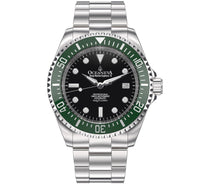 Thumbnail for Oceaneva Men's Deep Marine Explorer II 1250M Pro Diver Watch Black and Green - GRII200BKST 1000M, 1250M diver, 316L Stainless Steel Watch, Automatic Watch, BGW9 Swiss-Superluminova, Ceramic Bezel, Dive Watch, Sw200-1 Swiss Automatic Movement