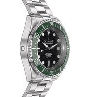 Thumbnail for Oceaneva Men's Deep Marine Explorer II 1250M Pro Diver Watch Black and Green - GRII200BKST 1000M, 1250M diver, 316L Stainless Steel Watch, Automatic Watch, BGW9 Swiss-Superluminova, Ceramic Bezel, Dive Watch, Sw200-1 Swiss Automatic Movement