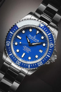 Thumbnail for Oceaneva Men's Deep Marine Explorer II 1250M Pro Diver Watch Blue - BLII200BLST 1000M, 1250M, 316L Stainless Steel Watch, Automatic Watch, BGW9 Swiss-Superluminova, Ceramic Bezel, Dive Watch, Sw200-1 Swiss Automatic Movement