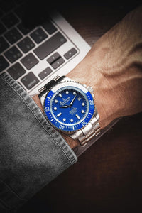 Thumbnail for Oceaneva Men's Deep Marine Explorer II 1250M Pro Diver Watch Blue - BLII200BLST 1000M, 1250M, 316L Stainless Steel Watch, Automatic Watch, BGW9 Swiss-Superluminova, Ceramic Bezel, Dive Watch, Sw200-1 Swiss Automatic Movement