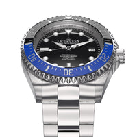 Thumbnail for Oceaneva Men's Deep Marine Explorer II 1250M Pro Diver Watch Blue and Black - BLIIBK200BKST 1000M, 1250M diver, 316L Stainless Steel Watch, Automatic Watch, BGW9 Swiss-Superluminova, Ceramic Bezel, Dive Watch, Sw200-1 Swiss Automatic Movement