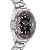 Thumbnail for Oceaneva Men's Deep Marine Explorer II 1250M Pro Diver Watch Brown Black - BRII200BKST 1000M, 1250M, 316L Stainless Steel Watch, Automatic Watch, BGW9 Swiss-Superluminova, Ceramic Bezel, Dive Watch, Sw200-1 Swiss Automatic Movement