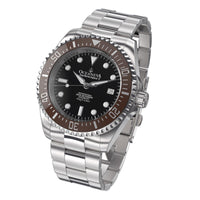 Thumbnail for Oceaneva Men's Deep Marine Explorer II 1250M Pro Diver Watch Brown Black - BRII200BKST 1000M, 1250M, 316L Stainless Steel Watch, Automatic Watch, BGW9 Swiss-Superluminova, Ceramic Bezel, Dive Watch, Sw200-1 Swiss Automatic Movement