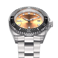 Thumbnail for Oceaneva Men's Deep Marine Explorer II 1250M Pro Diver Watch Copper Burst Dial - BKII200SLST 1000M, 1250M diver, 316L Stainless Steel Watch, Automatic Watch, BGW9 Swiss-Superluminova, Ceramic Bezel, Dive Watch, Sw200-1 Swiss Automatic Movement