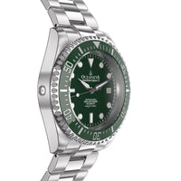 Thumbnail for Oceaneva Men's Deep Marine Explorer II 1250M Pro Diver Watch Green and Green - GRII200GRST 1000M, 1250M diver, 316L Stainless Steel Watch, Automatic Watch, BGW9 Swiss-Superluminova, Ceramic Bezel, Dive Watch, Sw200-1 Swiss Automatic Movement