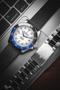 Thumbnail for Oceaneva Men's Deep Marine Explorer II 1250M Pro Diver Watch White Dial - BLIIBK200WHST 1000M, 1250M diver, 316L Stainless Steel Watch, Automatic Watch, BGW9 Swiss-Superluminova, Ceramic Bezel, Dive Watch, Sw200-1 Swiss Automatic Movement