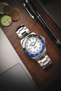 Thumbnail for Oceaneva Men's Deep Marine Explorer II 1250M Pro Diver Watch White Dial - BLIIBK200WHST 1000M, 1250M diver, 316L Stainless Steel Watch, Automatic Watch, BGW9 Swiss-Superluminova, Ceramic Bezel, Dive Watch, Sw200-1 Swiss Automatic Movement