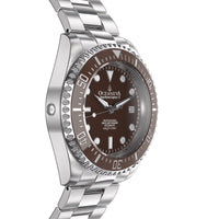 Thumbnail for Oceaneva Men's Deep Marine Explorer II1250M Pro Diver Watch Brown - BRII200BRST 1000M, 1250M, 316L Stainless Steel Watch, Automatic Watch, BGW9 Swiss-Superluminova, Ceramic Bezel, Dive Watch, Sw200-1 Swiss Automatic Movement