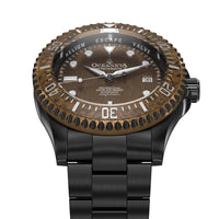 Thumbnail for Oceaneva Men's Deep Marine Explorer III 3000M Pro Diver Watch Aged Bronze Dial Black IP - BRIIIBRZ200BK 3000m, 3000M Dive Watch, 316L Stainless Steel, Automatic Watch, BGW9 Swiss Super-Luminova, Dive Watch, Sw200-1 Swiss Automatic Movement