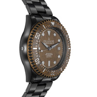 Thumbnail for Oceaneva Men's Deep Marine Explorer III 3000M Pro Diver Watch Aged Bronze Dial Black IP - BRIIIBRZ200BK 3000m, 3000M Dive Watch, 316L Stainless Steel, Automatic Watch, BGW9 Swiss Super-Luminova, Dive Watch, Sw200-1 Swiss Automatic Movement