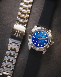 Thumbnail for Oceaneva Men's Deep Marine Explorer III 3000M Pro Diver Watch Blue Mother Of Pearl Dial - BKIIIBLMP200ST 3000m, 3000M Dive Watch, 316L Stainless Steel, Automatic Watch, BGW9 Swiss Super-Luminova, Dive Watch, Sw200-1 Swiss Automatic Movement