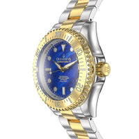 Thumbnail for Oceaneva Men's Deep Marine Explorer III 3000M Pro Diver Watch Blue Mother of Pearl Dial Yellow Gold - YGIIIBLMP200BK 3000m, 3000M Dive Watch, 316L Stainless Steel, Automatic Watch, BGW9 Swiss Super-Luminova, Dive Watch, Sw-200 Swiss Made Automatic Movement, Sw200-1 Swiss Automatic Movement, Yellow Gold Watch