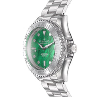 Thumbnail for Oceaneva Men's Deep Marine Explorer III 3000M Pro Diver Watch Green Mother Of Pearl Dial - STIIIGRMP200ST 3000m, 3000M Dive Watch, 316L Stainless Steel, Automatic Watch, BGW9 Swiss Super-Luminova, Dive Watch, Mother of pearl dial, Sw200-1 Swiss Automatic Movement, Swiss automatic movement