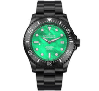 Thumbnail for Oceaneva Men's Deep Marine Explorer III 3000M Pro Diver Watch Green Mother Of Pearl Dial Black IP - BKIIIGRMP200BK 3000m, 3000M Dive Watch, 316L Stainless Steel, Automatic Watch, BGW9 Swiss Super-Luminova, Dive Watch, Sw200-1 Swiss Automatic Movement