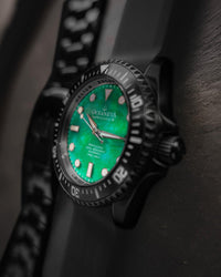 Thumbnail for Oceaneva Men's Deep Marine Explorer III 3000M Pro Diver Watch Green Mother Of Pearl Dial Black IP - BKIIIGRMP200BK 3000m, 3000M Dive Watch, 316L Stainless Steel, Automatic Watch, BGW9 Swiss Super-Luminova, Dive Watch, Sw200-1 Swiss Automatic Movement