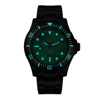 Thumbnail for Oceaneva Men's Deep Marine Explorer III 3000M Pro Diver Watch Green Mother Of Pearl Dial Black IP - BKIIIGRMP200BK 3000m, 3000M Dive Watch, 316L Stainless Steel, Automatic Watch, BGW9 Swiss Super-Luminova, Dive Watch, Sw200-1 Swiss Automatic Movement