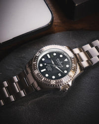 Thumbnail for Oceaneva Men's Deep Marine Explorer III 3000M Pro Diver Watch Gun Metal Gray Mother Of Pearl Dial - STIIIGMMP200ST 3000m, 3000M Dive Watch, 316L Stainless Steel, Automatic Watch, BGW9 Swiss Super-Luminova, Dive Watch, Sw200-1 Swiss Automatic Movement