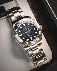 Thumbnail for Oceaneva Men's Deep Marine Explorer III 3000M Pro Diver Watch Gun Metal Gray Mother Of Pearl Dial - STIIIGMMP200ST 3000m, 3000M Dive Watch, 316L Stainless Steel, Automatic Watch, BGW9 Swiss Super-Luminova, Dive Watch, Sw200-1 Swiss Automatic Movement