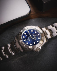 Thumbnail for Oceaneva Men's Deep Marine Explorer III 3000M Pro Diver Watch Navy Mother Of Pearl Dial - STIIINBMP200ST 3000m, 3000M Dive Watch, 316L Stainless Steel, Automatic Watch, BGW9 Swiss Super-Luminova, Dive Watch, Sw200-1 Swiss Automatic Movement