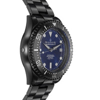 Thumbnail for Oceaneva Men's Deep Marine Explorer III 3000M Pro Diver Watch Navy Mother Of Pearl Dial Black IP - BKIIINBMP200BK 3000m, 3000M Dive Watch, 316L Stainless Steel, Automatic Watch, BGW9 Swiss Super-Luminova, Dive Watch, Sw200-1 Swiss Automatic Movement