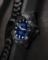 Thumbnail for Oceaneva Men's Deep Marine Explorer III 3000M Pro Diver Watch Navy Mother Of Pearl Dial Black IP - BKIIINBMP200BK 3000m, 3000M Dive Watch, 316L Stainless Steel, Automatic Watch, BGW9 Swiss Super-Luminova, Dive Watch, Sw200-1 Swiss Automatic Movement