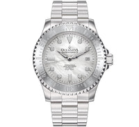 Thumbnail for Oceaneva Men's Deep Marine Explorer III 3000M Pro Diver Watch White Mother Of Pearl Dial - STIIIWMP200ST 3000m, 3000M Dive Watch, 316L Stainless Steel, Automatic Watch, BGW9 Swiss Super-Luminova, Dive Watch, Sw200-1 Swiss Automatic Movement