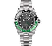 Thumbnail for Oceaneva Men's GMT Automatic Deep Marine Explorer 1250M Pro Diver Watch - BK.GR.NH.BK.GMT.ST 1250M diver, 316L Stainless Steel watch, BGW9 Swiss Super-Luminova, dive watch, GMT, GMT Automatic Watch, GMT NH34 Movement