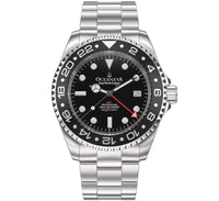 Thumbnail for Oceaneva Men's GMT Deep Marine Explorer 1250M Pro Diver Watch Black - BK.RH.BK.GMT.ST 1250M diver, BGW9 Swiss-Superluminova, Dive Watch, GMT, GMT Wach, GMT Watch, Stainless Steel Dive Watch, Stainless Steel Watch, Swiss Quartz Movement