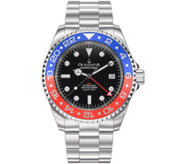 Thumbnail for Oceaneva Men's GMT Deep Marine Explorer 1250M Pro Diver Watch Blue and Red - RD.RH.BL.GMT.ST Dive Watch, GMT, GMT Wach, GMT Watch, Stainless Steel Dive Watch, Stainless Steel Watch, Swiss Quartz Movement