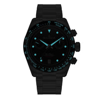 Thumbnail for Oceaneva Men's WaveRacer™ 500M Pro Diver Black Dial Chronograph Watch - WR.BK.BK.RH.ST 316L Stainless Steel Watch, 500M Diver, 500m Diver Watch, Chronograph, Chronograph Watch, dive watch, Precision Swiss Quartz Movement