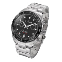 Thumbnail for Oceaneva Men's WaveRacer™ 500M Pro Diver Black Dial Chronograph Watch - WR.BK.BK.RH.ST 316L Stainless Steel Watch, 500M Diver, 500m Diver Watch, Chronograph, Chronograph Watch, dive watch, Precision Swiss Quartz Movement