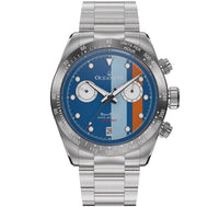 Thumbnail for Oceaneva Men's WaveRacer™ 500M Pro Diver Blue Dial Racing Stripes Chronograph Watch - WR.BL.STR.RH.ST 316L Stainless Steel Watch, 500M Diver, 500m Diver Watch, Chronograph, Chronograph Watch, dive watch, Precision Swiss Quartz Movement