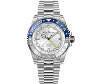 Thumbnail for Oceaneva Men's Automatic GMT Watch 1250m Silver Dial Watch - WH.BL.NH.WH.GMT.ST automatic GMT watch, Automatic watches, Diver GMT, GMT Dive Watch, men's gmt watches