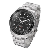 Thumbnail for Oceaneva Men's WaveRacer™ 500M Pro Diver Black Dial Chronograph Watch - WR.BK.BK.RH.ST 316L Stainless Steel Watch, 500M Diver, 500m Diver Watch, Chronograph, Chronograph Watch, dive watch, Precision Swiss Quartz Movement